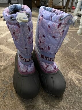 Kids Purple Winter Boots